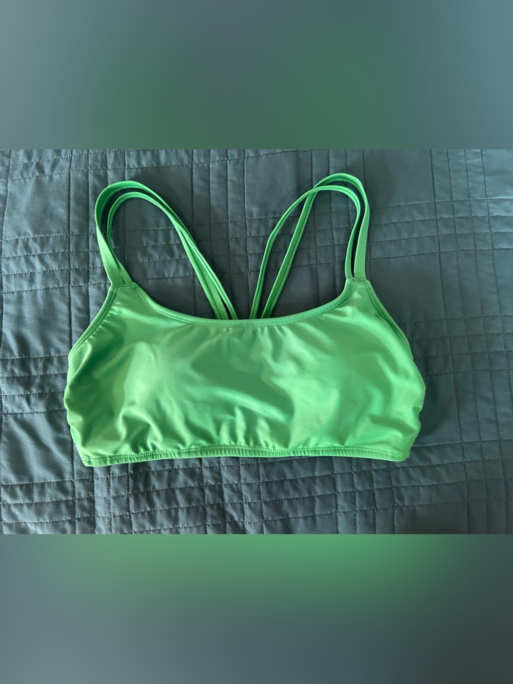 Green Double-Strap Bikini Top - Women Swim Bikini